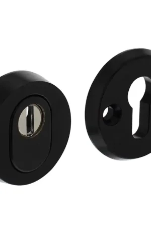 Aanbieding Intersteel SKG3 veiligheid-rozet rond met kerntrek beveiliging aluminium zwart