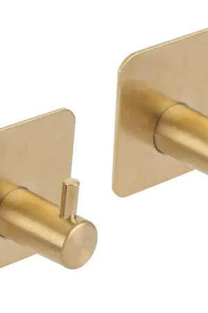 Differnz haak zelfklevend vierkant rvs goud 2 stuks Gratis Retour