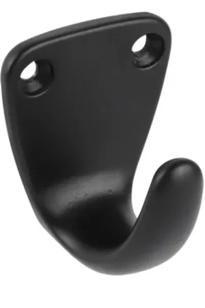 Differnz handdoekhaak rond mat zwart Shop Nu