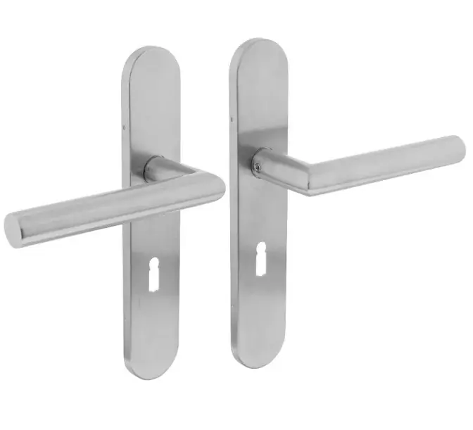 Intersteel deurklink Jura op verdekt schild ovaal SL72 mm rvs Lage Kosten