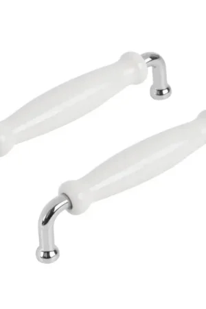 Dagaanbieding Differnz meubelgreep klassiek 128 mm chroom wit