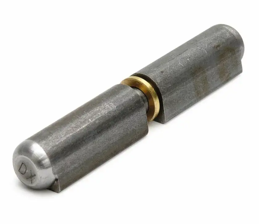 Nu Kopen DX Aanlaspaumelle stalen pen messing ring 80×13 mm blank staal
