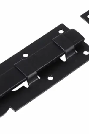 Starx schuif vlak met lip en lus verzinkt 80 mm zwart Exclusieve Aanbieding