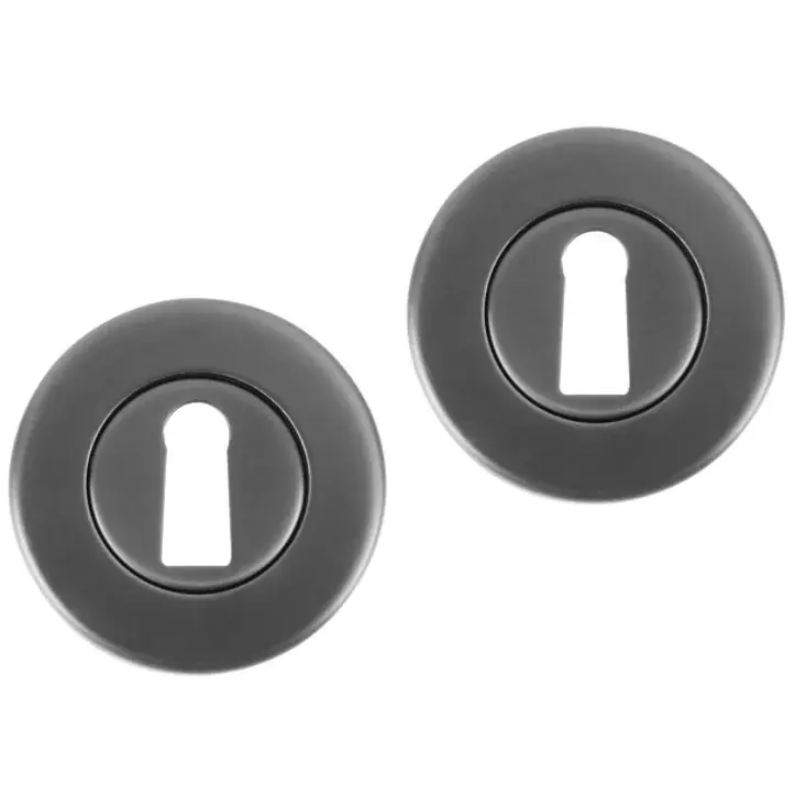 Differnz set van 2 sleutelplaatjes rond gunmetal Merkproduct