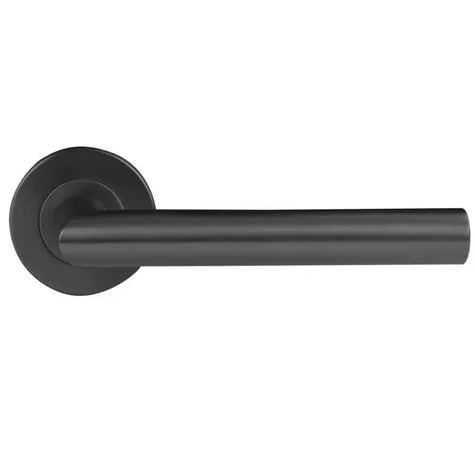 Hoge Kwaliteit Differnz deurklink Amsterdam op rond rozet gunmetal