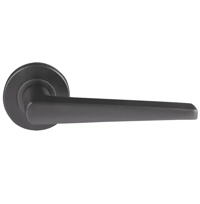 Speciale Aanbieding Differnz deurklink Rotterdam op rond rozet gunmetal