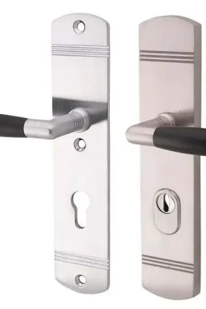 Aanbieding SKG3 PC55 kruk/kruk op schild Ton links + kerntrekbeveiliging mat nikkel/mat nikkel PVD