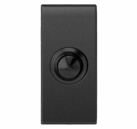 Voordeelprijs Beldrukker rechthoekig 64x30mm zwart