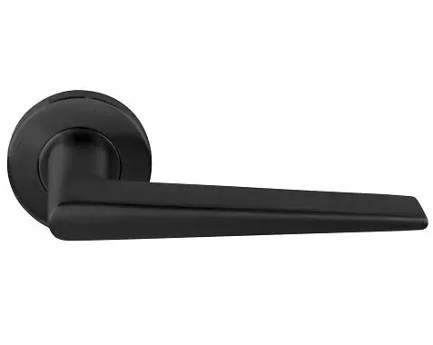 Alleen Vandaag Deurklink BASICS LBXXIH op ronde rozet PVD gunmetal