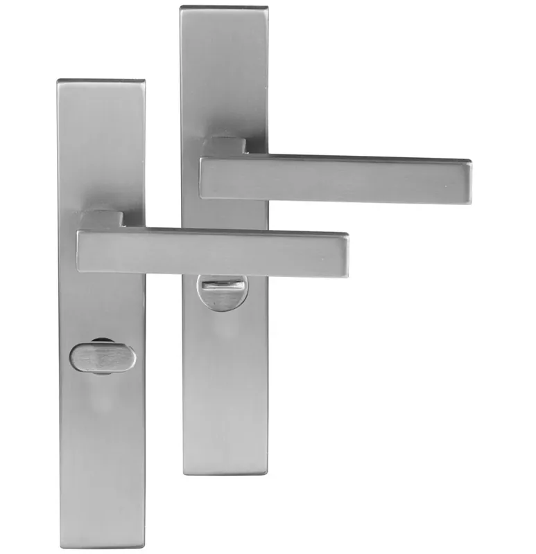 Shop Nu Differnz deurklink Tilburg op rechthoekig schild WC63/8 mat chroom