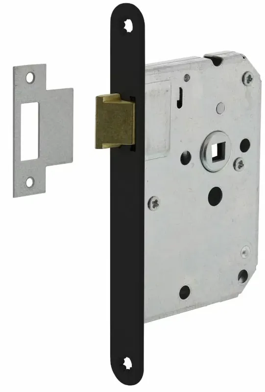 Rechtstreeks Van De Fabrikant Intersteel Loopslot met zwart gelakte voorplaat 20×175 mm