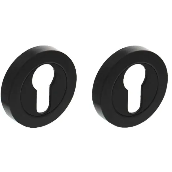 Intersteel cilinderrozetten verdekt ø52x10mm met nokken zwart Express Levering