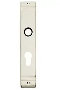 Rechtstreeks Van De Fabrikant Intersteel Langschild recht met groef PC72 nikkel