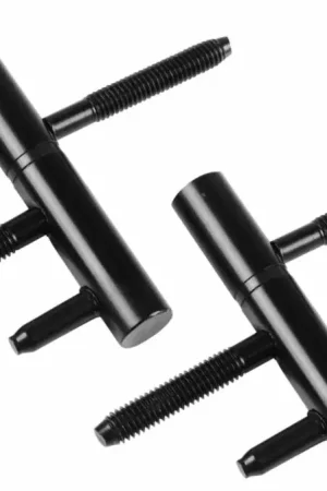 Exclusieve Aanbieding Starx inboorpaumelle voor houten kozijnen vernikkeld 75 x 14 mm zwart