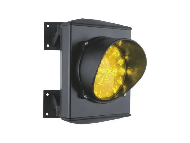 Verkeerslicht 230V geel met gloeilamp Op = Op