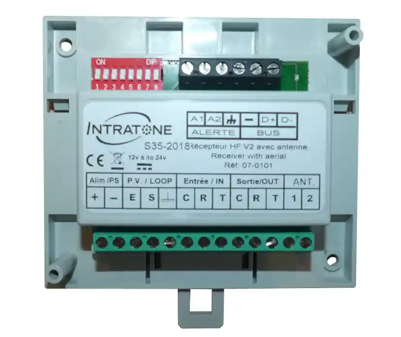 RF ontvanger INTRATONE 868 Mhz. 2 kan. externe antenne Gratis Retour