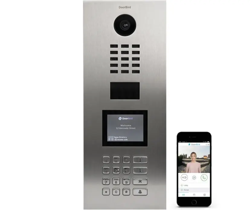 Beperkte Voorraad DoorBird IP videofoonset D21DKV RVS, display, codepaneel