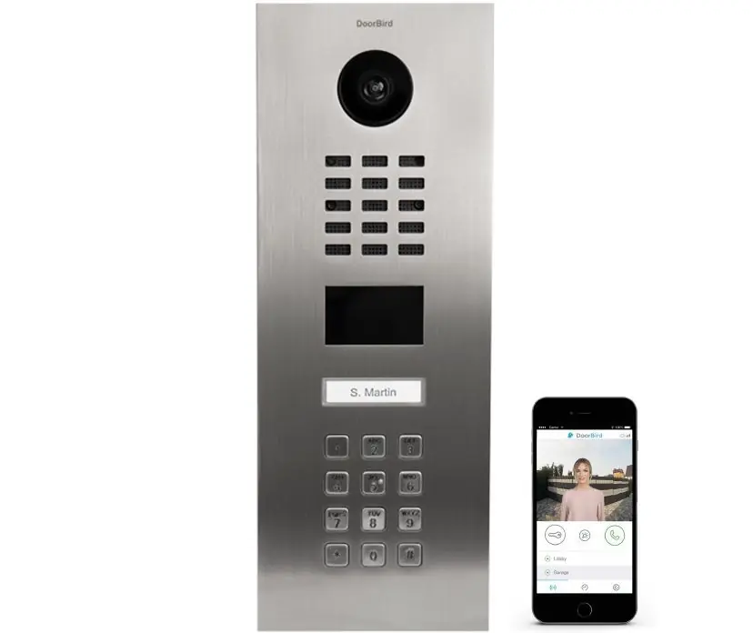 Lage Prijs DoorBird IP videofoonset D2101KV RVS, 1 drukknop, codepaneel