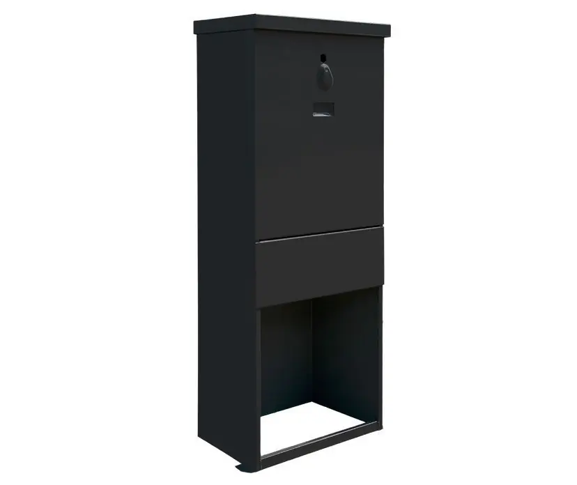 Bestseller Straatkast RVS RAL 9005 incl. sokkel - middel