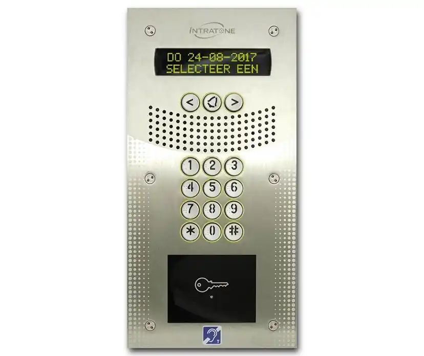Video intercom GSM VISIO V4 RVS met display Betrouwbaar