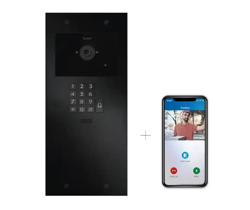 Video intercom IP Large Fasttel FT600VKK-L, 1 drukknop, codepaneel Meest Verkocht