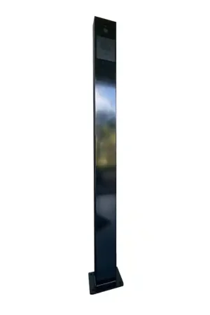 Aanmeldzuil Fasttel RAL9005 1700x140x80 mm Meest Verkocht