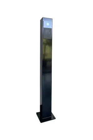 Aanmeldzuil Fasttel RAL9005 1300x140x80 mm Must-Have
