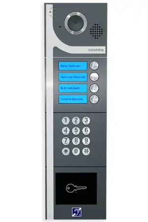 Video intercom GSM DINA 4 beldrukkers, codepaneel, incl. 4G-IP module Aanbieding