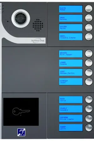 Merkproduct Video intercom GSM DINA 12 beldrukkers, incl. 4G-IP module