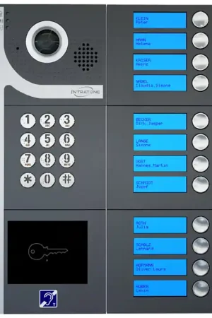 Alleen Vandaag Video intercom GSM DINA 12 beldrukkers, codepaneel, incl. 4G-IP module