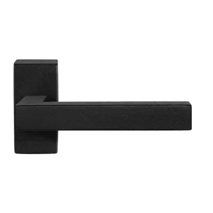 Direct Verzonden GPF8216.01 zwarte deurkruk Zaki+ op rechthoekige rozet