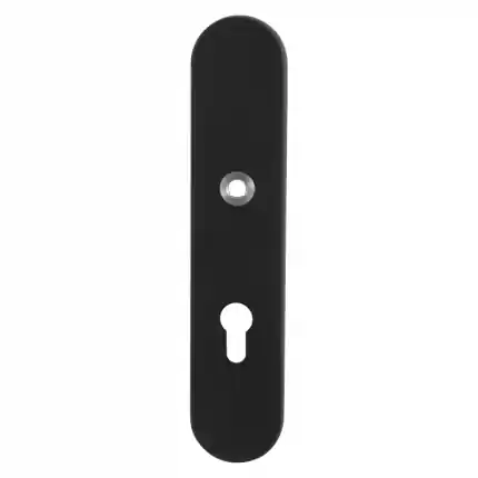 Rechtstreeks Van De Fabrikant veiligheidsbinnenschild PC92 248x52x8 mm afgerond Zwart