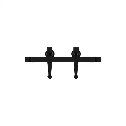 Premium schuifdeursysteem Nuoli mini zwart 100 cm