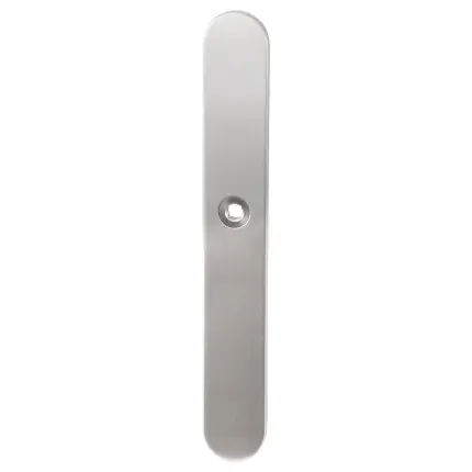 Langschild XL WC57/5 normale knop afgerond RVS geborsteld Aanbieding
