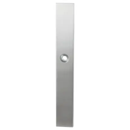 Langschild XL WC57/5 normale knop rechthoekig RVS geborsteld Voordeelprijs