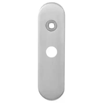 Hete Deal Kortschild WC63/8 grote knop afgerond RVS geborsteld