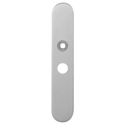 Langschild WC57/5 normale knop afgerond RVS geborsteld Beperkte Voorraad