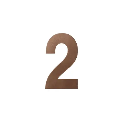 GPF Bronze blend huisnummer 2 L, 200 mm Weekendaanbieding