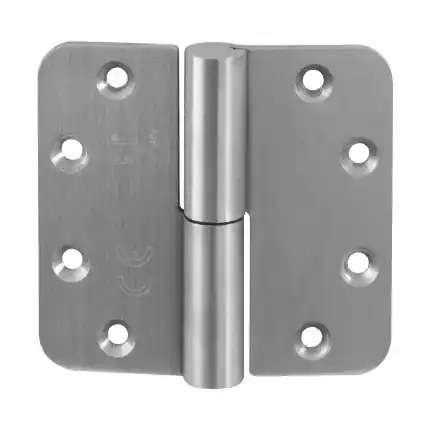 Beperkt Aanbod Kogelpaumelle ronde hoek DIN rechts 89×96 mm RVS geborsteld