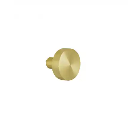 Rechtstreeks Van De Fabrikant S1 knop Vlakke 52×16 mm draaibaar inclusief krukstift PVD mat messing