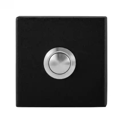 Weekendaanbieding Deurbel vierkant 50x50x8 mm zwart