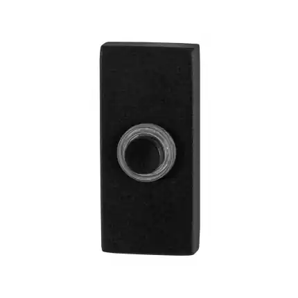Koop Online Deurbel zwart rechthoekig 70x32x10mm