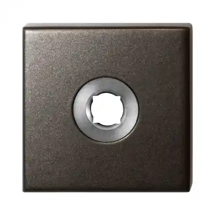 Laatste Versie Rozet 50x50x8 mm Dark blend linksdraaiend