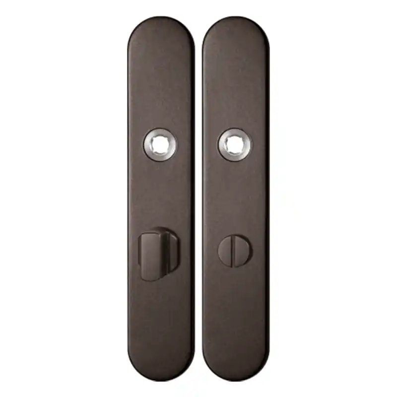 Uitverkoop GPF1120.A1 langschild afgerond WC63/8 grote knop Dark blend