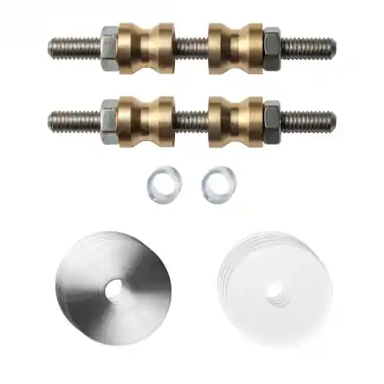 glasdeur bevestigingsset t.b.v grepen RVS rozet 27x2mm Seizoensaanbieding