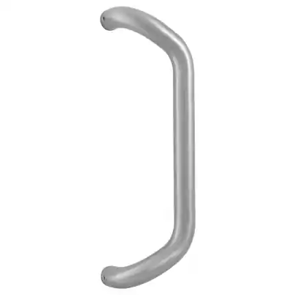 Deurgreep gebogen 32x332mm RVS geborsteld C vorm Beperkt Aanbod