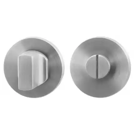 Hoge Kwaliteit Toiletgarnituur 50x6mm stift 8mm RVS geborsteld grote knop