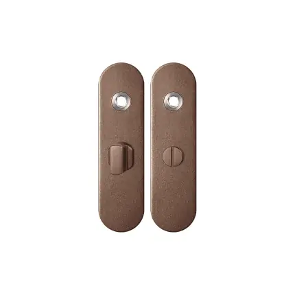 GPF1110.A2 kortschild afgerond WC55/8 grote knop Bronze blend Uitverkoop