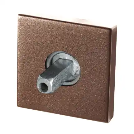 Laatste Versie rozet 50x8mm Bronze blend met vastgelaste knopvastzetter