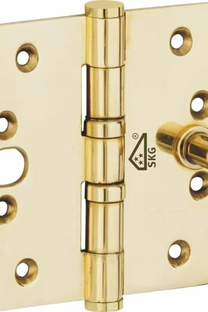 Beste Prijs veiligheidsscharnier ronde hoek 89×89 messing PVD vlak